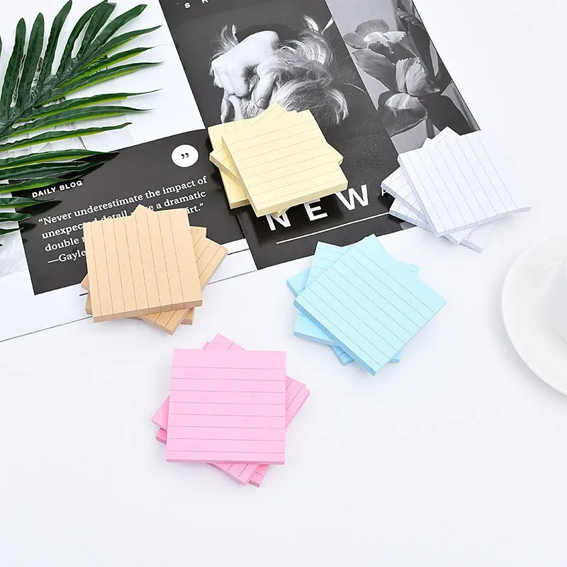 7.5cm square sticky notes block in paper brick design with 100 sheets of coloured paper, Coffee Grey White cover options