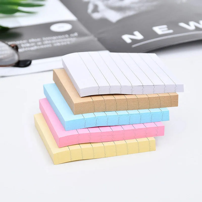 7.5cm square sticky notes block in paper brick design with 100 sheets of coloured paper, Coffee Grey White cover options