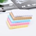 7.5cm square sticky notes block in paper brick design with 100 sheets of coloured paper, Coffee Grey White cover options