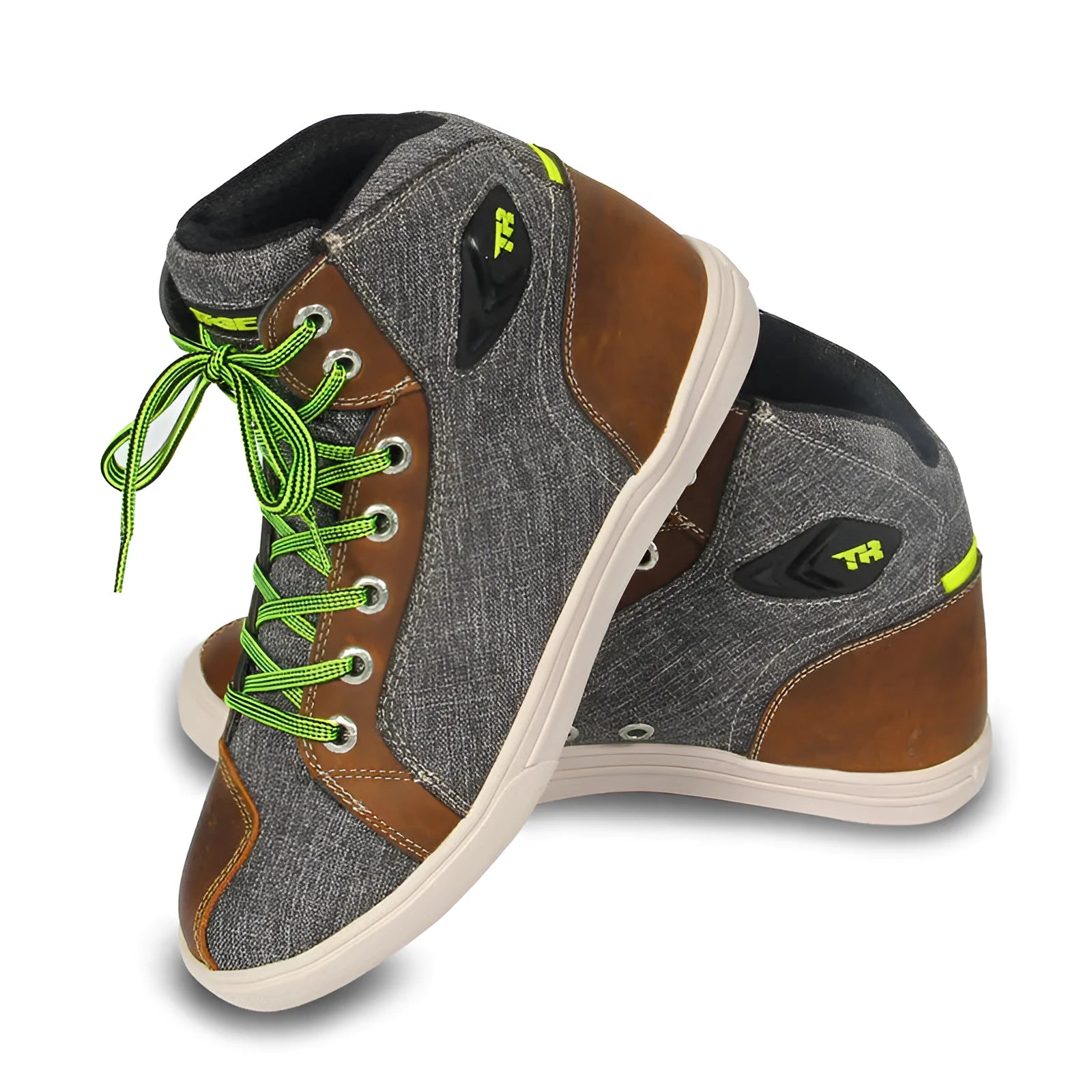 Men's black motorcycle casual short boots with breathable design and non-slip soles