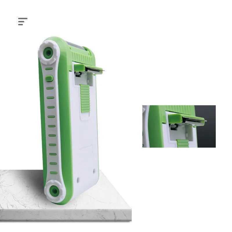 Reciprocating double-layer net electric shaver in photo colour with ABS plastic construction