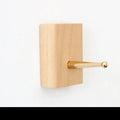 Beech brass adhesive wall hook in five shapes with 10kg load capacity