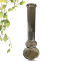 Clear glass vase topper decoration with pure coloured geometric design sitting on vase