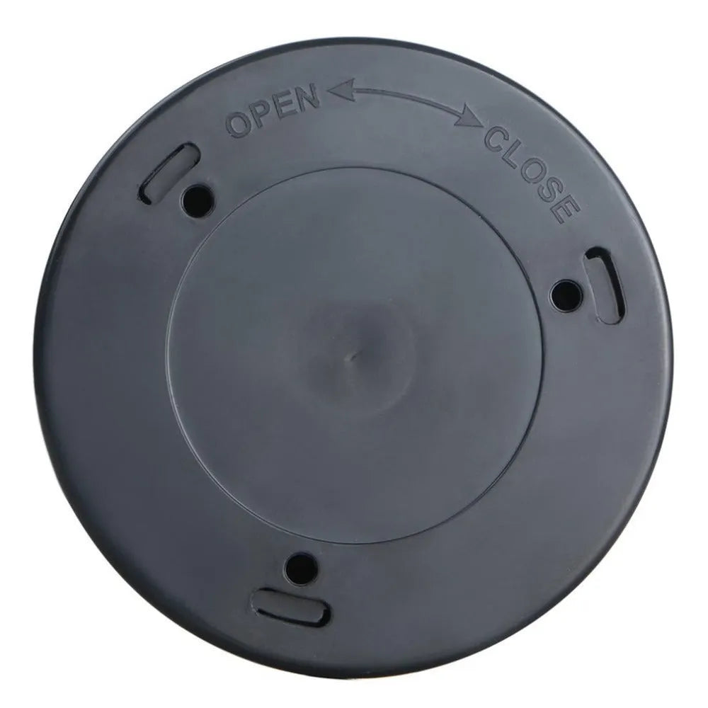 Silver square battery-operated motion sensor night light for automatic illumination.