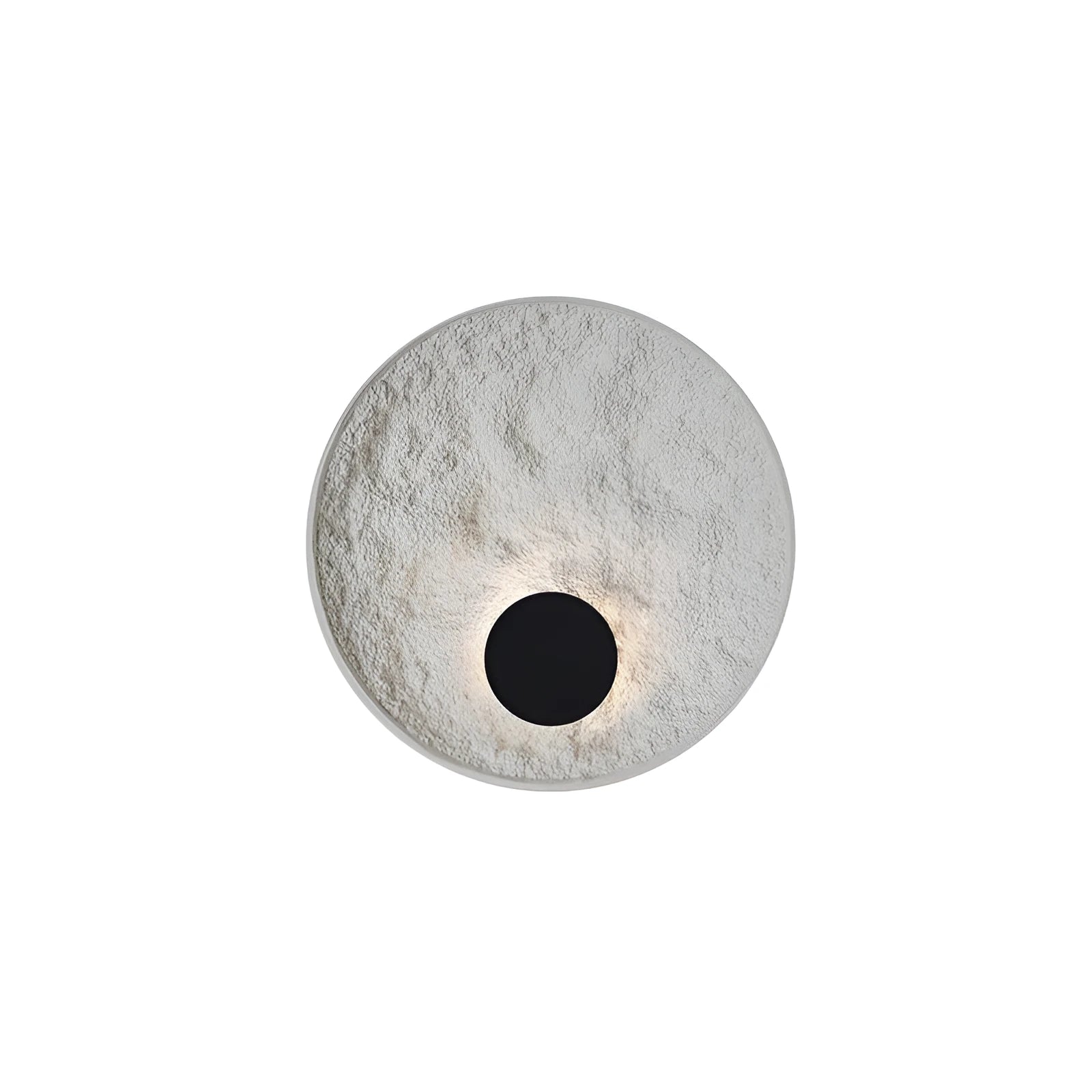 White modern iron wall light shown in 300mm and 500mm size options for bedroom use.