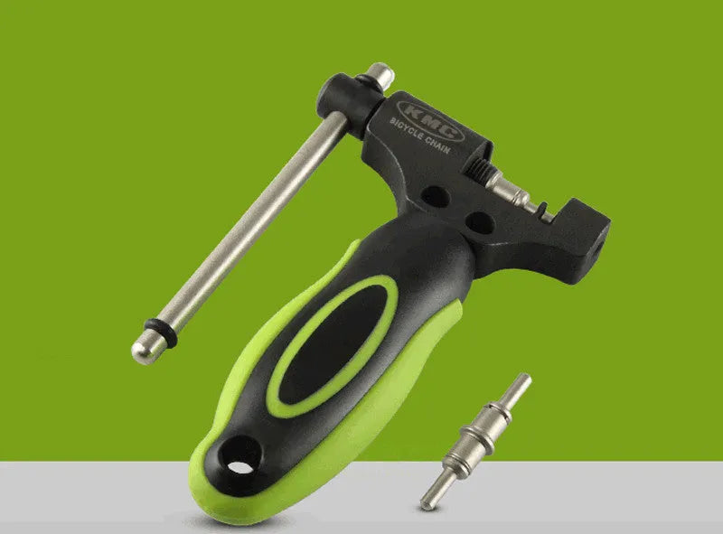 Steel bicycle chain cutter tool with double shaft device for 0-speed bikes