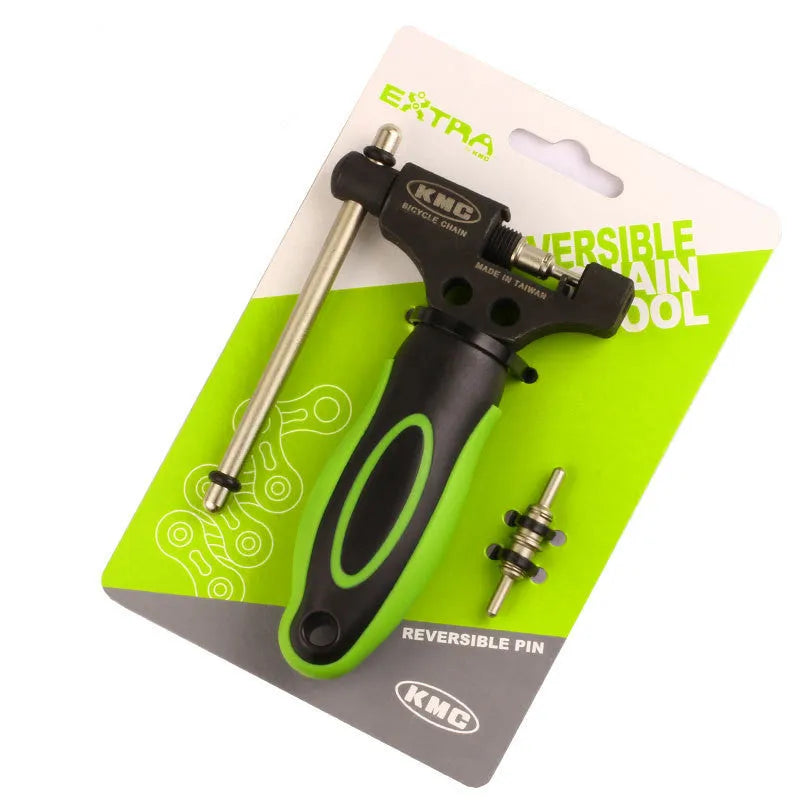 Steel bicycle chain cutter tool with double shaft device for 0-speed bikes