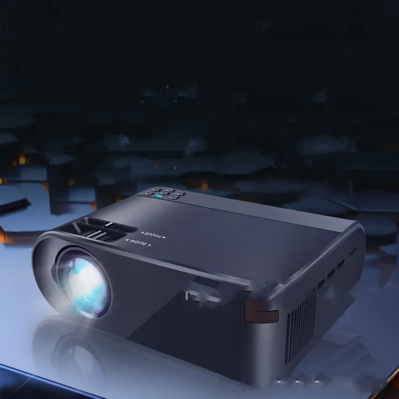 Portable wifi wireless projector with same screen casting for mobile phones and 8K Blu-ray lens