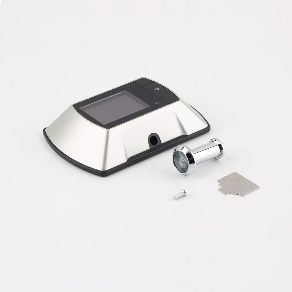 LCD digital door peephole monitor with indoor screen and outdoor camera unit