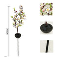 Solar cherry firework string outdoor lights with ground stake for garden decoration