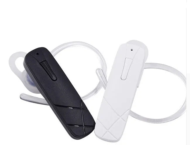 Black and white wireless Bluetooth V4.1 stereo earphones with in-ear design
