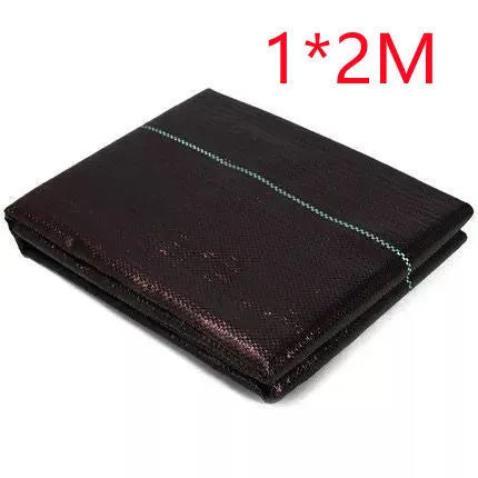 Black polyethylene weed control cloth for agricultural and greenhouse weed suppression