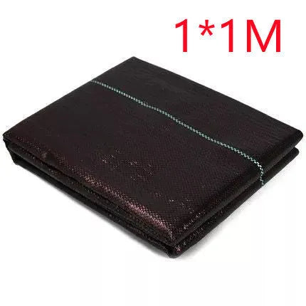 Black polyethylene weed control cloth for agricultural and greenhouse weed suppression