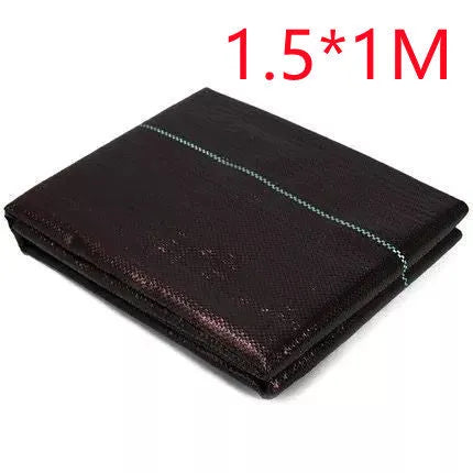 Black polyethylene weed control cloth for agricultural and greenhouse weed suppression
