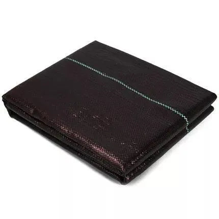 Black polyethylene weed control cloth for agricultural and greenhouse weed suppression