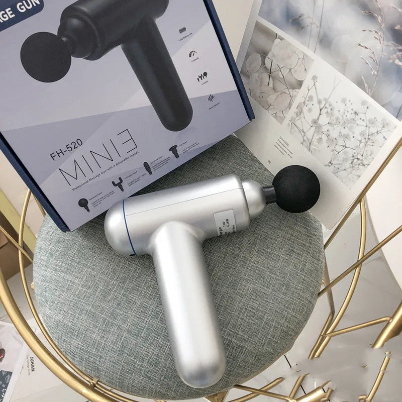 Goddess fascia gun handheld muscle massager in black colour with USB charging port