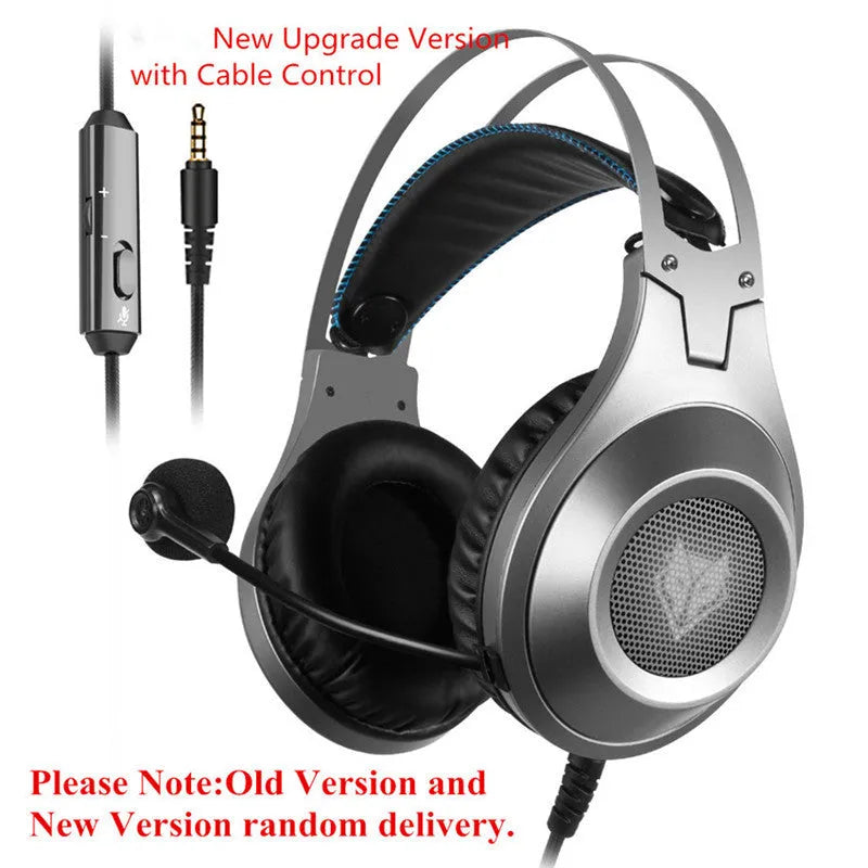 Black wired USB computer headset with microphone for desktop and notebook PC use