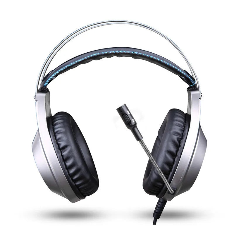 Black wired USB computer headset with microphone for desktop and notebook PC use