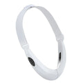 White ABS facial lifting device with red and blue light therapy panels and control buttons