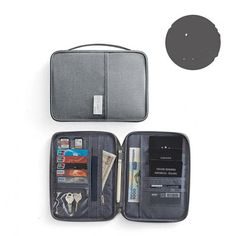 Waterproof passport cover in cationic material with multiple colour and size options