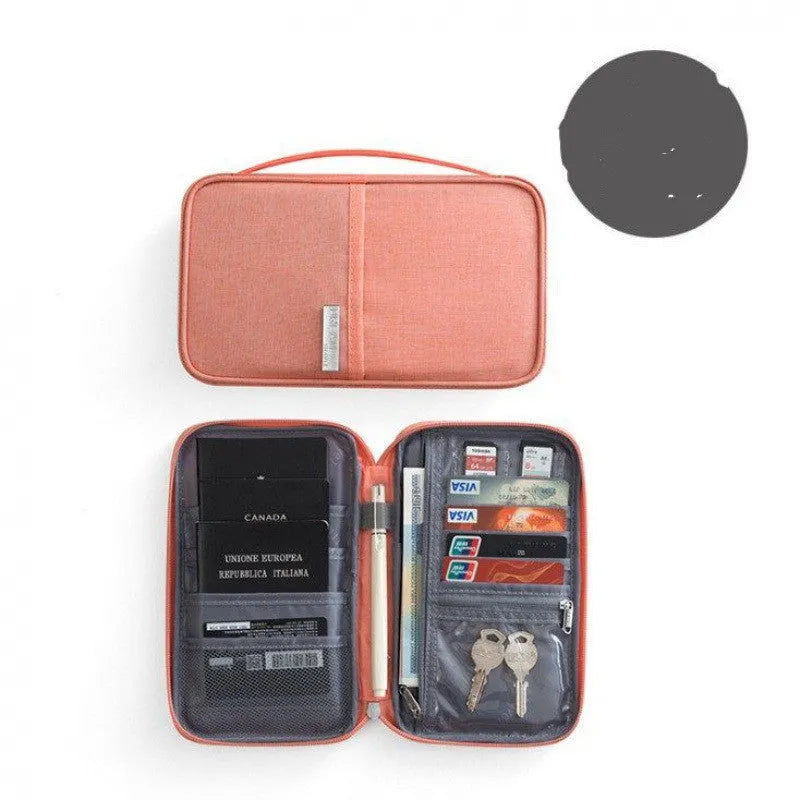 Waterproof passport cover in cationic material with multiple colour and size options