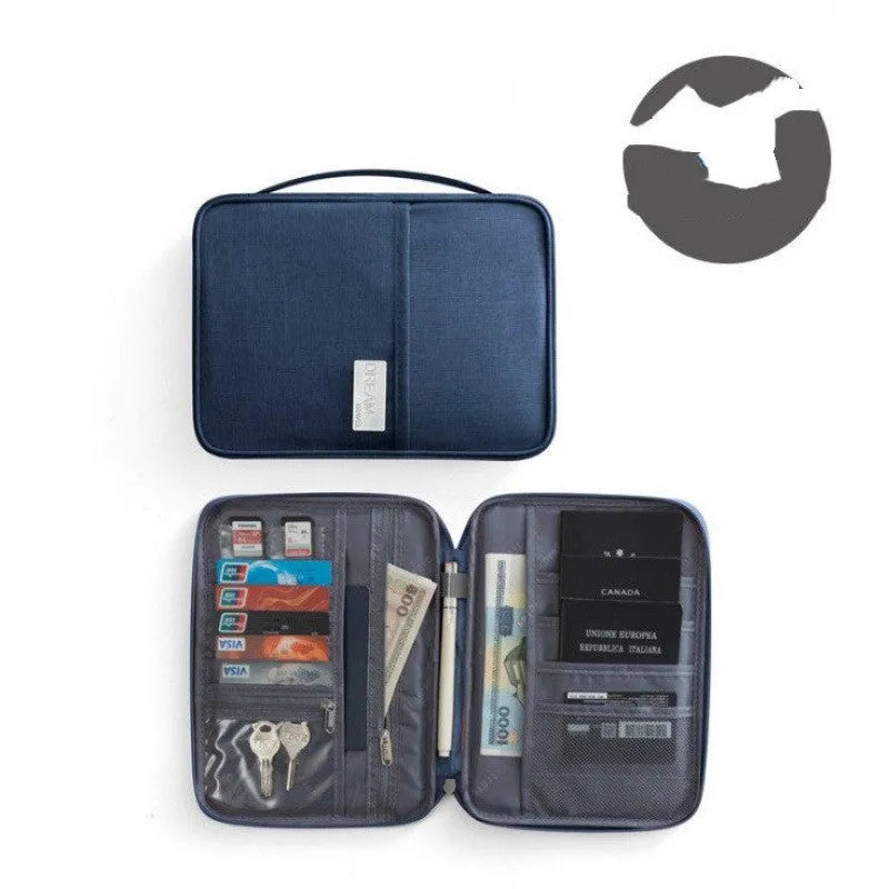 Waterproof passport cover in cationic material with multiple colour and size options