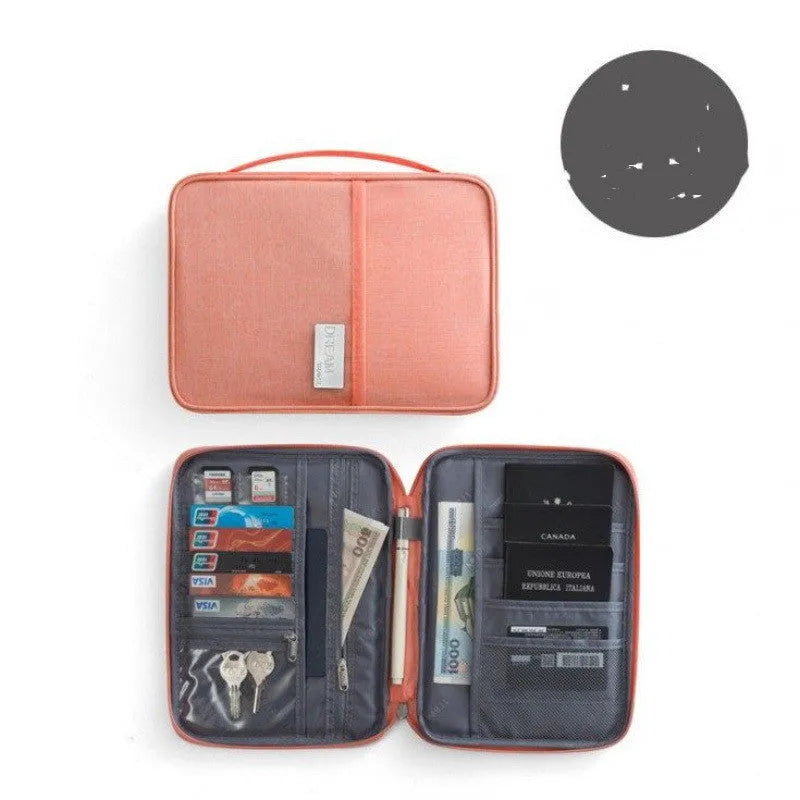 Waterproof passport cover in cationic material with multiple colour and size options