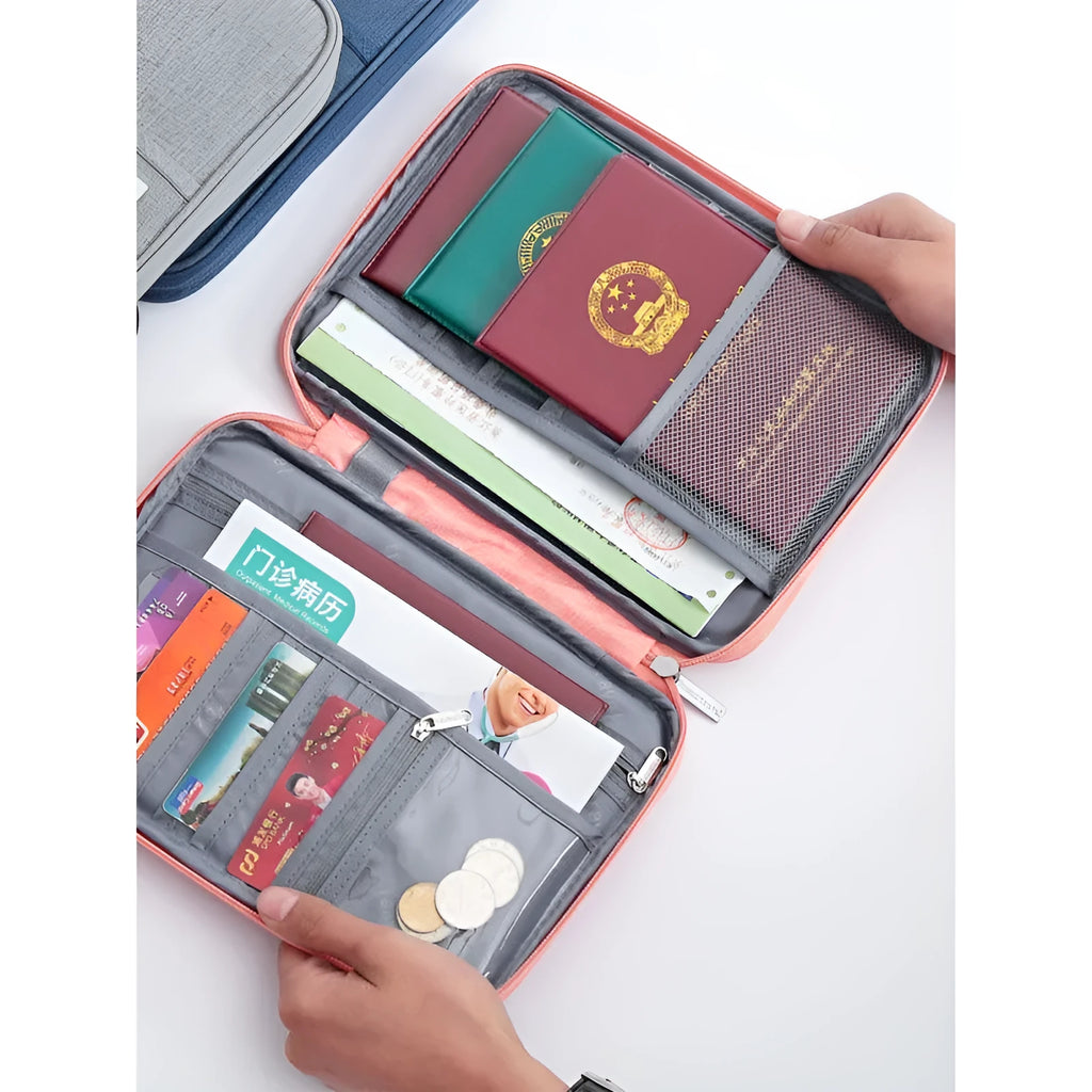 Waterproof passport cover in cationic material with multiple colour and size options