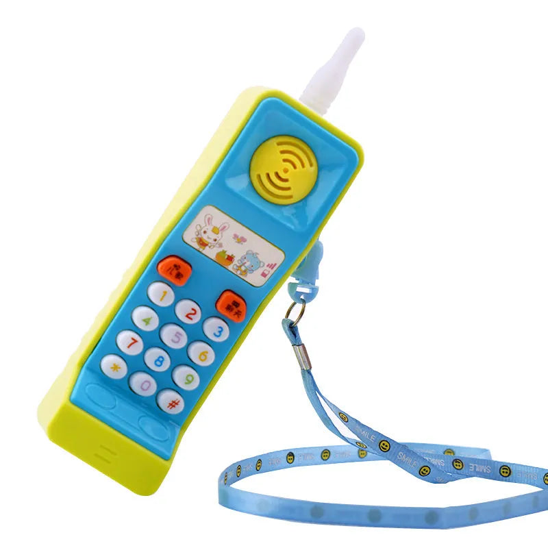 Children's educational toy with sound, light and music features showing cartoon animal designs