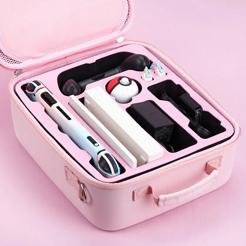Nintendo Switch accessory storage bag with cat claw design holding multiple game cards