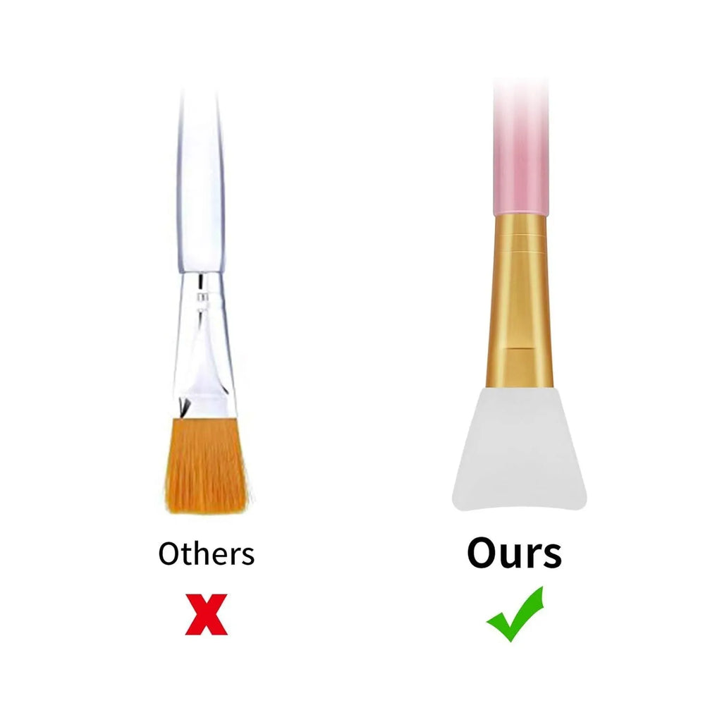 Silicone face mask applicator spatula in six colour options for clay and mud application