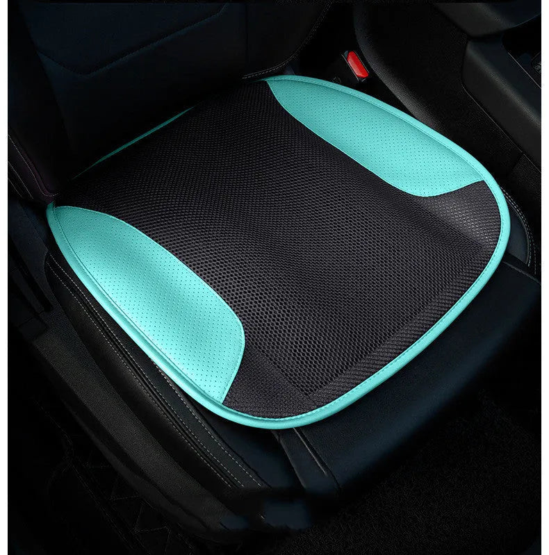 USB ventilated car seat cushion with cooling fans in suede material measuring 48x46cm