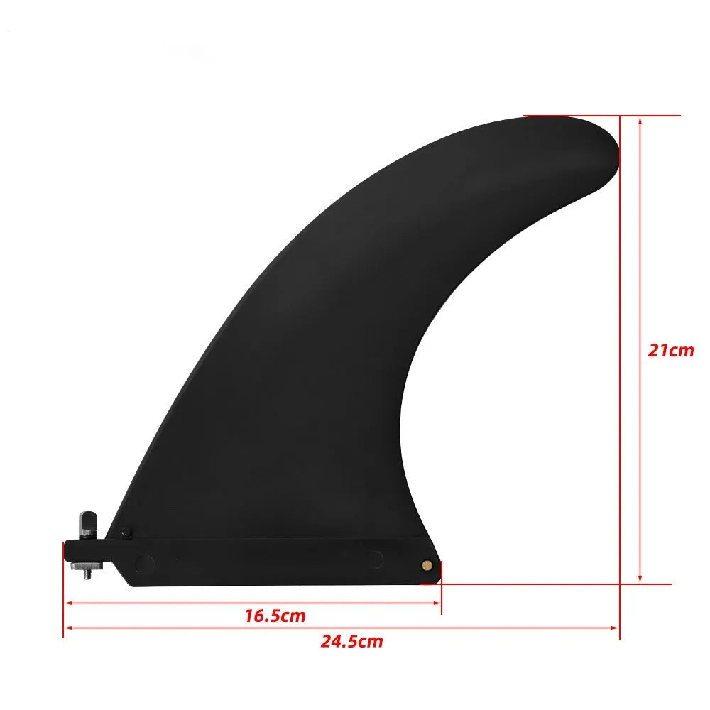 SUP paddle accessory with removable large fish fins water dispenser, plastic construction weighing approximately 175g