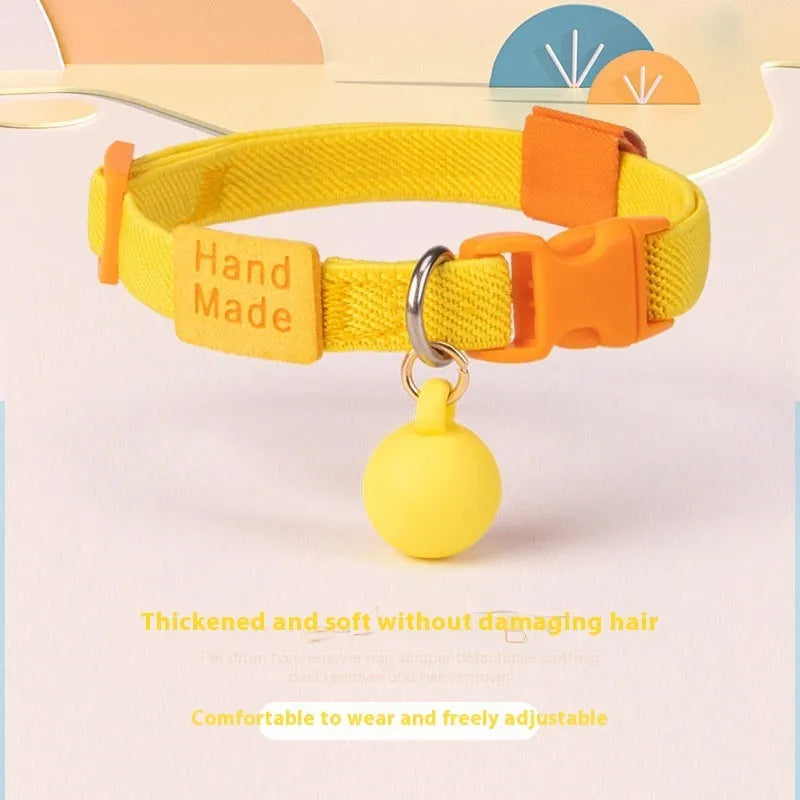 Small dog polyester elastic pet collar in multiple colours with 22-32 cm adjustable length