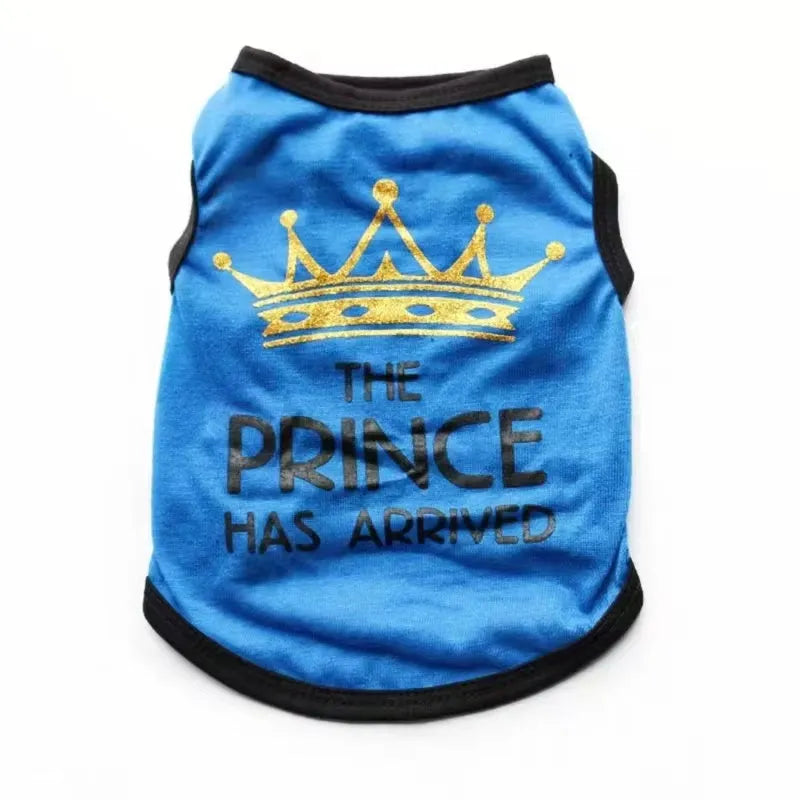 Cotton puppy vest for spring and summer in various colours and sizes