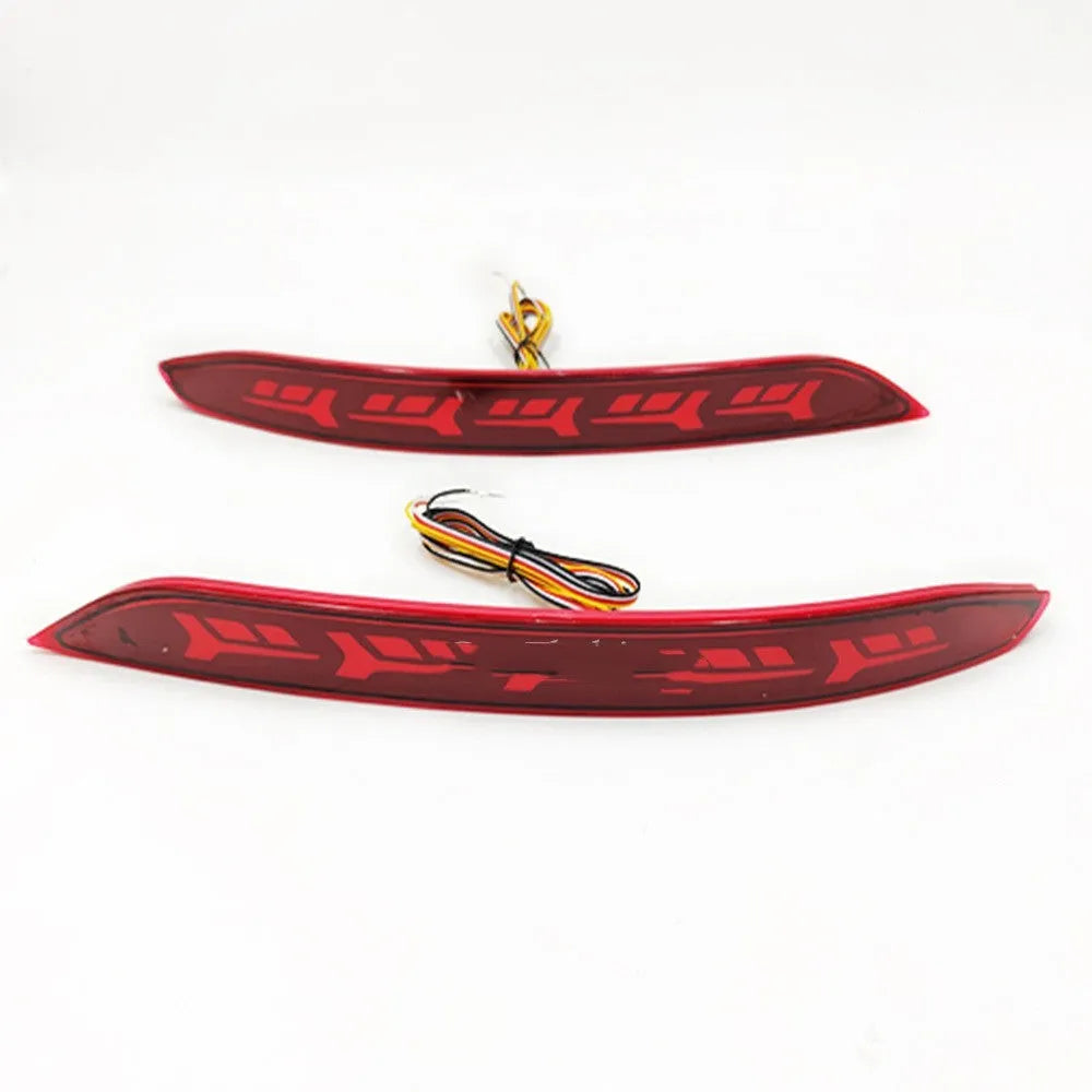 Volkswagen Sagitar flowing water LED bumper light with scanning pattern for steering and brake indication