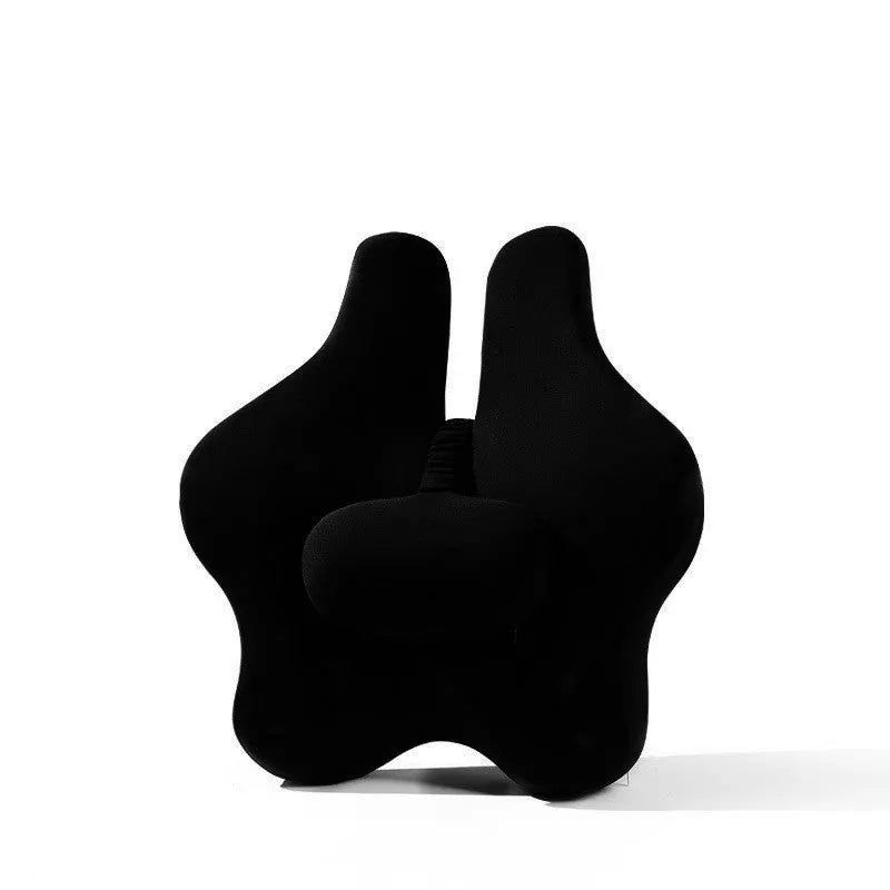Memory foam car cushion for lumbar support in black, dark grey, light grey or pink colours