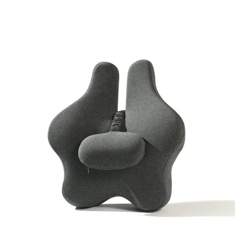 Memory foam car cushion for lumbar support in black, dark grey, light grey or pink colours