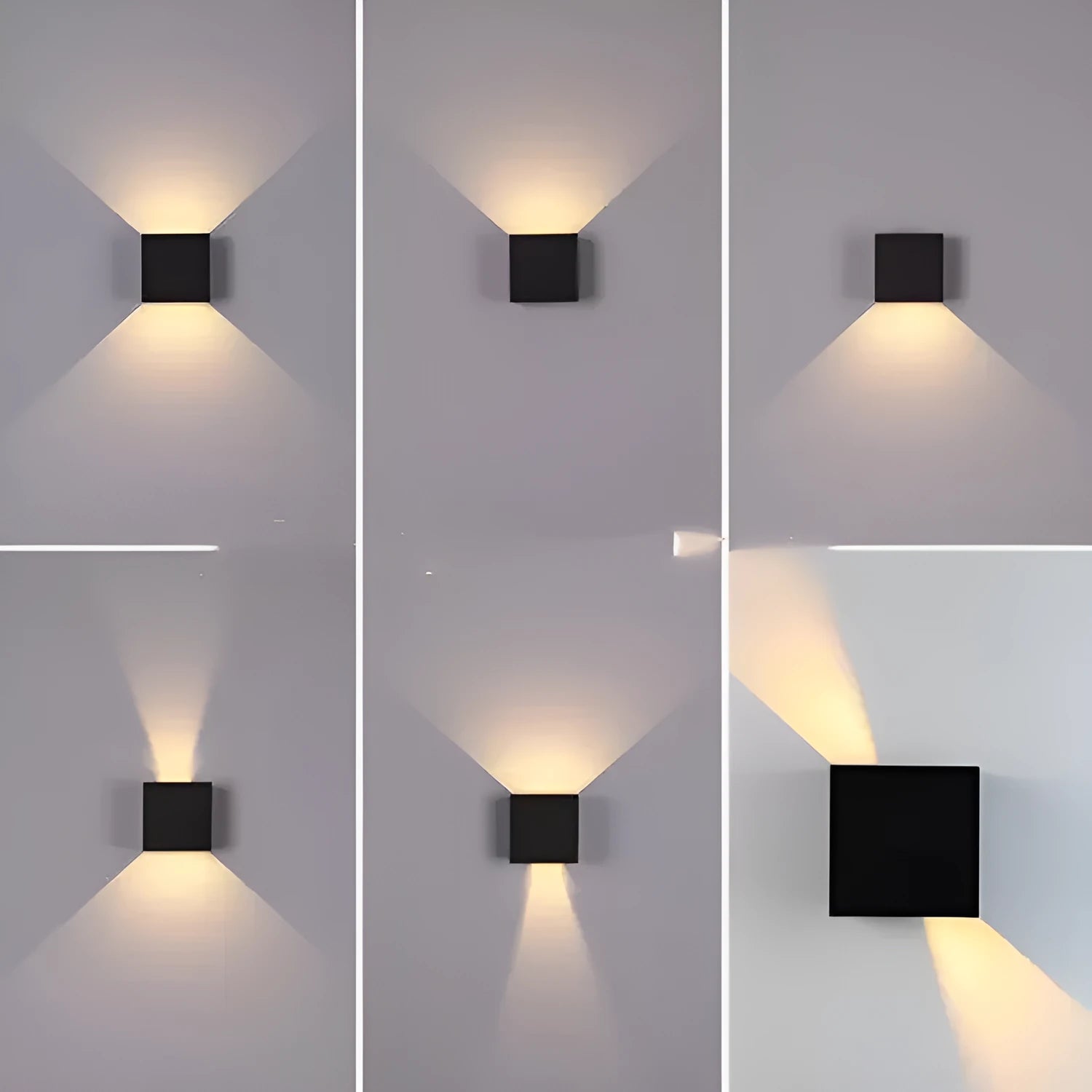 Indoor corridor wall lamp with aluminium alloy shell and 360-degree illumination