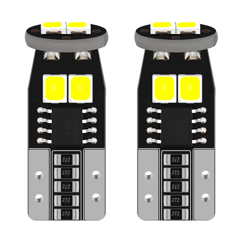 Compact car licence plate reading light with white light output