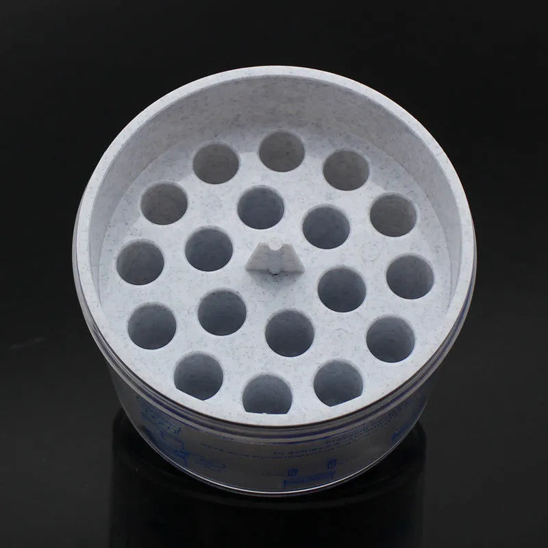 Orange metal and blue plastic laboratory cooling box with gradient freezing function