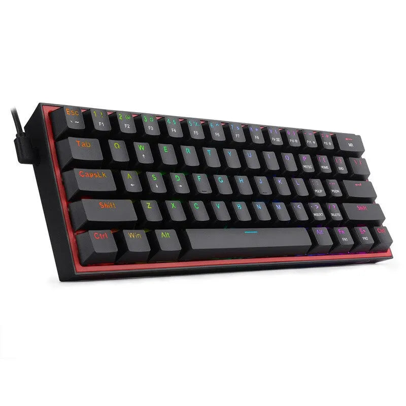 White pink RGB mechanical keyboard with multimedia keys and dual keycap design