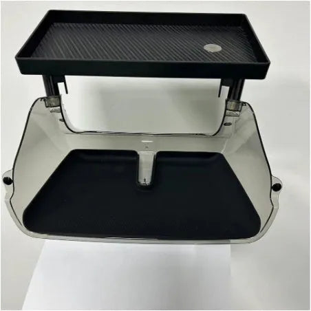 Black ABS plastic storage organiser for Tesla Model 3 and Y centre console with ETC card slot