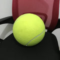 Dog giant tennis ball 9.5 inch durable rubber fetch toy with soft felt exterior for large breed dogs