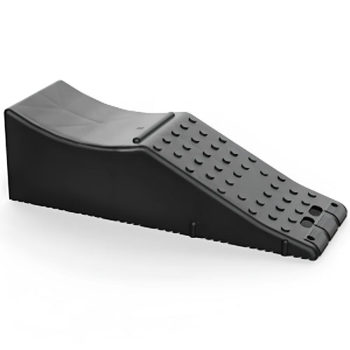 Black rectangular car protection pad with dimensions 55cm by 44cm by 33cm.