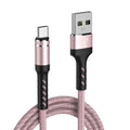 Type-C cellphone data line in black finish with single-head connector for Android phones