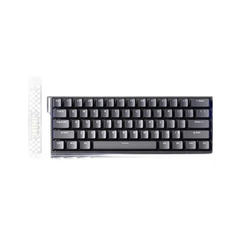Magnetic axis RGB mechanical keyboard showing side engraving detail and multi-colour backlighting.