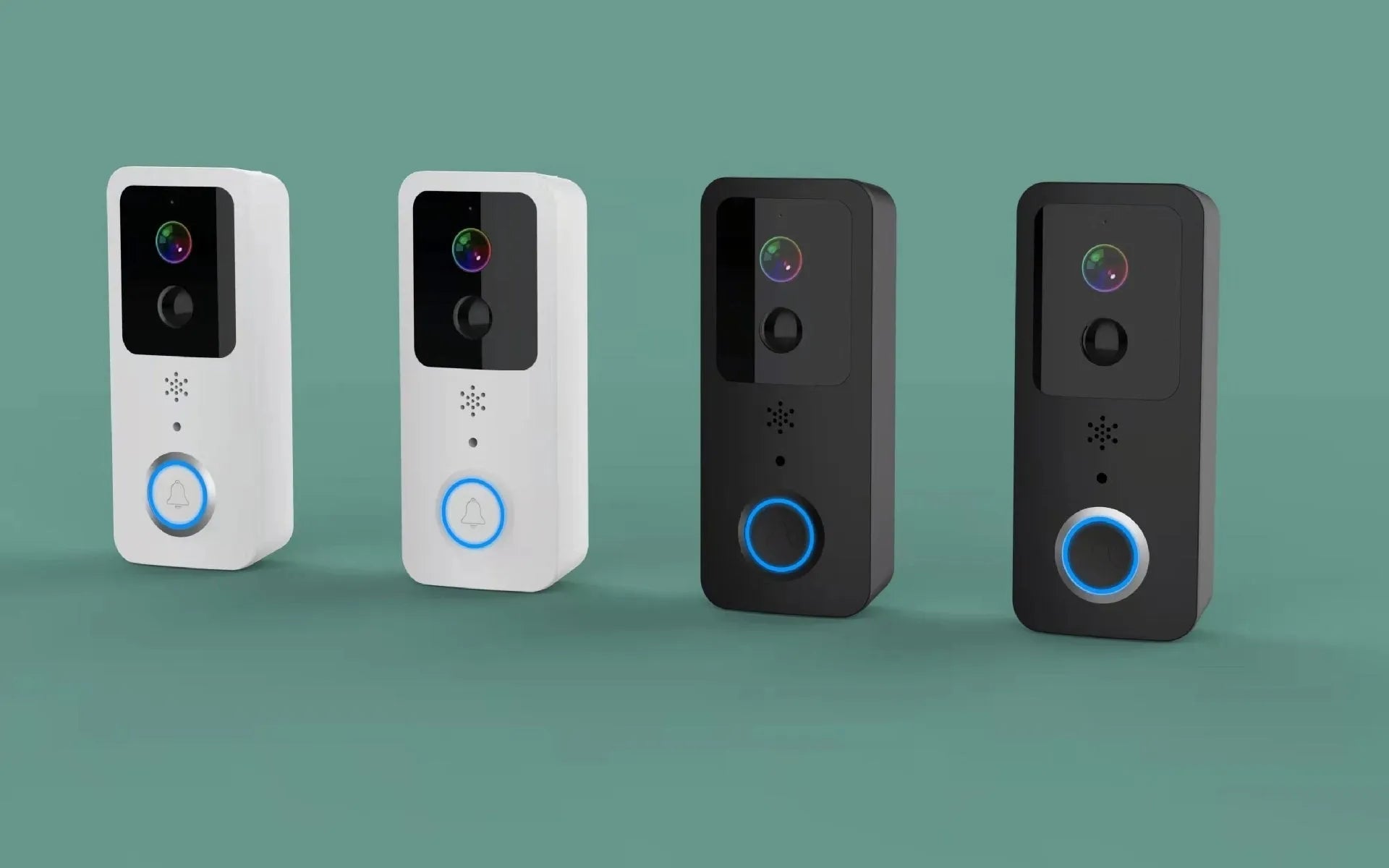 T321080P model visual doorbell unit for wireless home security with APP notifications