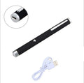 Set of three green laser pointer pens in black, white, and camouflage colours with 5mw output and long-range visibility.