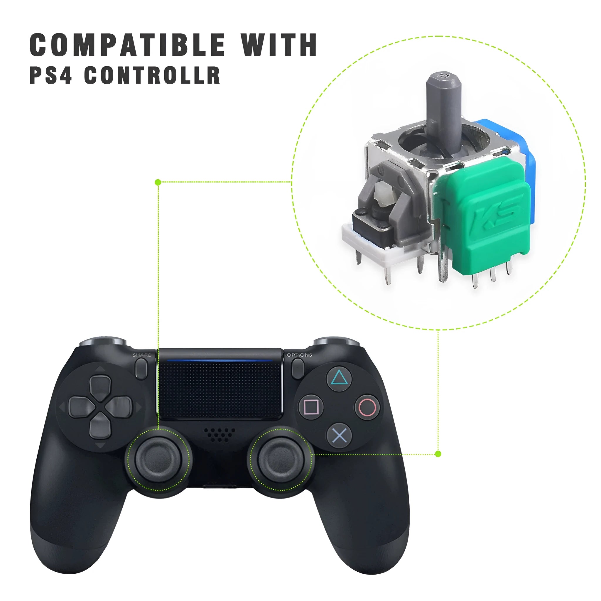 PS5 Hall electromagnetic rocker joystick replacement component for game controllers